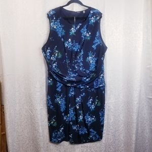 T Tahari sleeveless floral dress